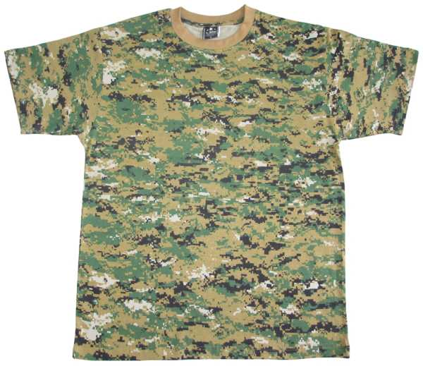 T-Shirt, US digital-woodland neu