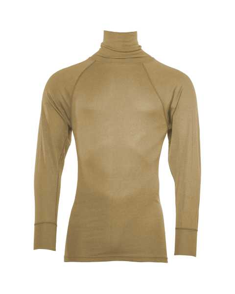 Rollkragen-Unterhemd, (NL) "Tactical HeatTech" khaki neuw.