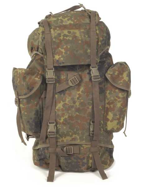 Kampfrucksack, BW flecktarn gebr./rep.