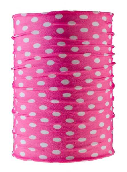 Schlauchschal (Multifunktion), Kids UV-Schutz rosa-weiß neu