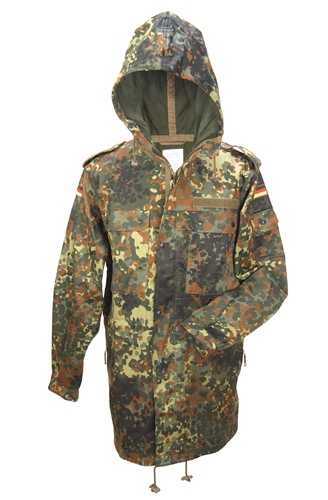 Feldparka ohne Futter, BW flecktarn gebr./rep. (2. Wahl)