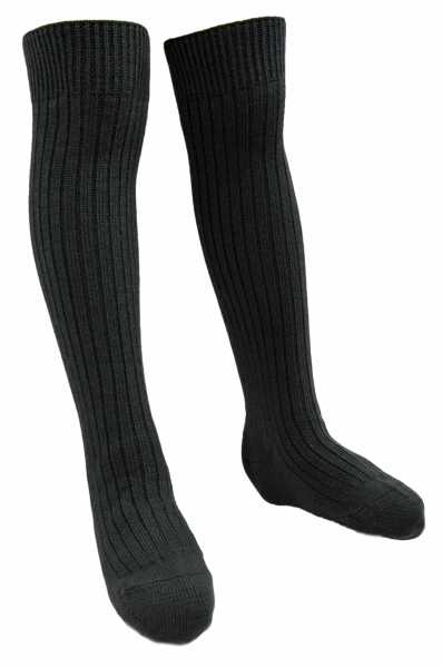 Socken, THW Wolle anthrazit neu