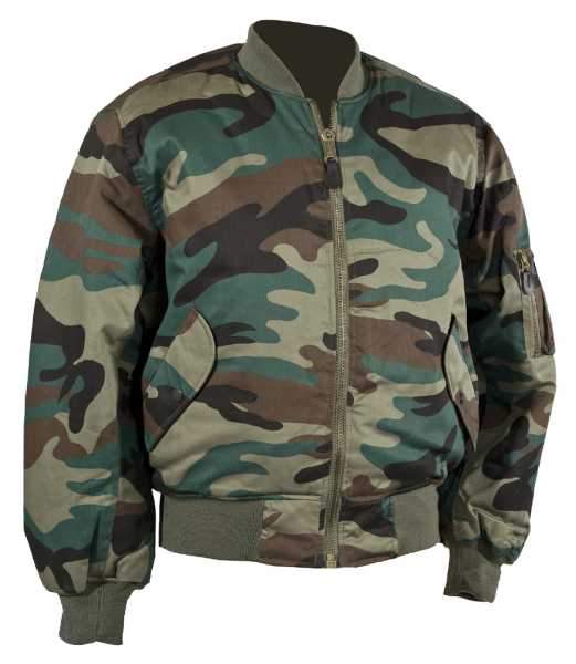 Pilotenjacke, US MA1 woodland neu