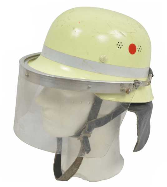 Feuerwehrhelm m. Gesichts- u. Nackenschutz gebraucht