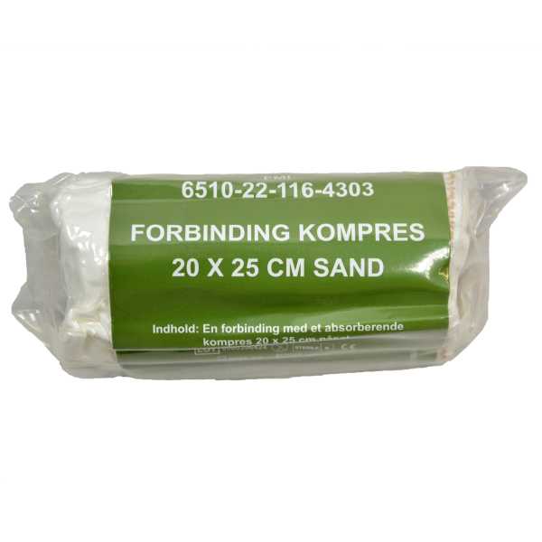 Verbandkompresse DK 20 x 25 cm sand neu
