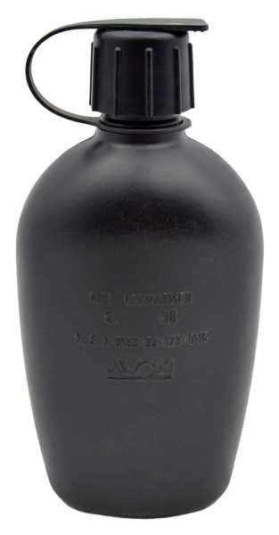 Feldflasche, (NL) AVON schwarz gebraucht