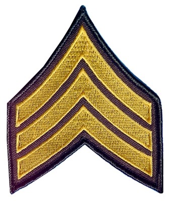 Stoffabzeichen, US Sergeant neu