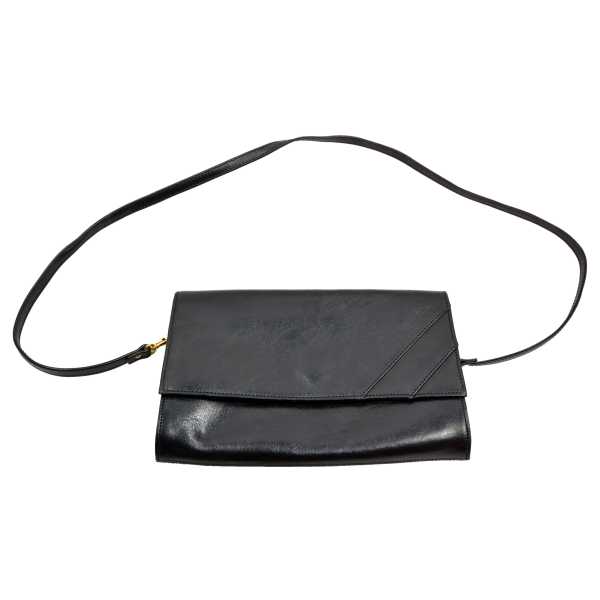 Handtasche, (NL) m. TG Leder schwarz gebr.