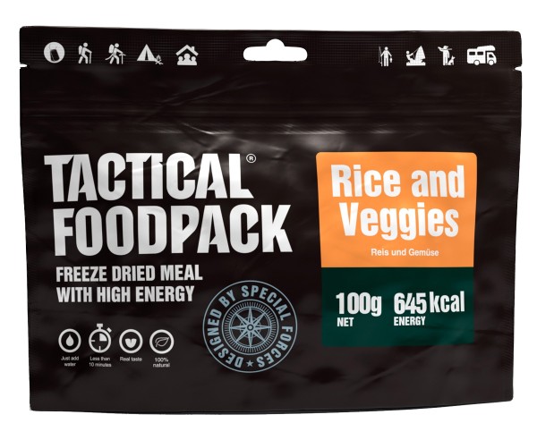 Tactical Foodpack, Rice and Veggies 100 g