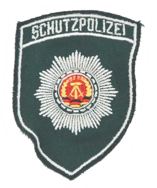 Ärmelabzeichen, DDR VOPO ´Schutzpolizei´ grün neuwertig