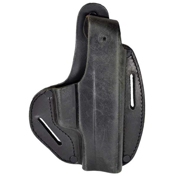 Gürtelholster, Deutsche Polizei P8 Leder schwarz gebr.