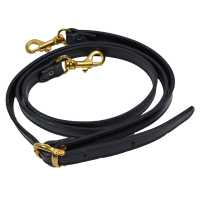 Taschengurt, (NL) "StyleStrap" Leder schwarz/gold neuw. Taschengurt, (NL) "StyleStrap" Leder schwarz/gold neuw.