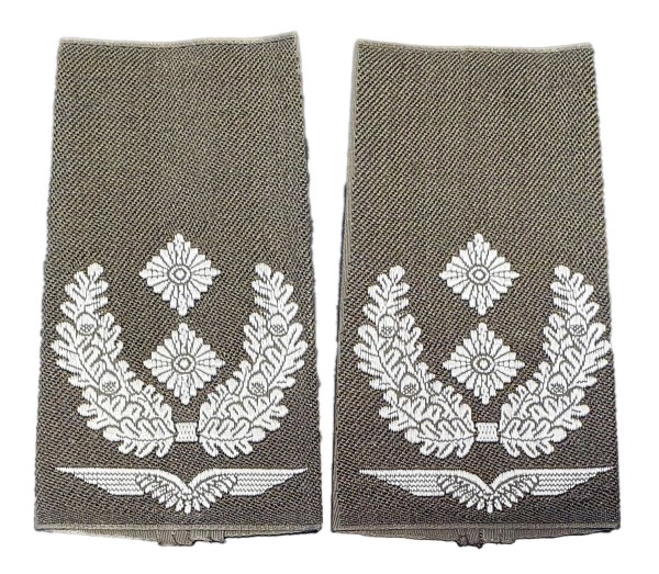 Rangabzeichen, orig. Bw Lw oliv/silber Oberstleutnant