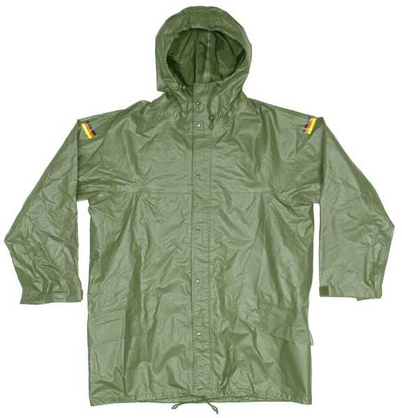 Regenjacke, BW Gummi (antistatisch) oliv gebr.