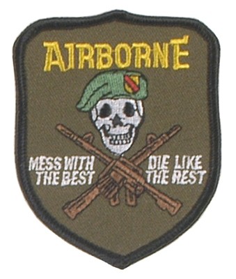 Stoffabzeichen, US Airborne-mess with the best