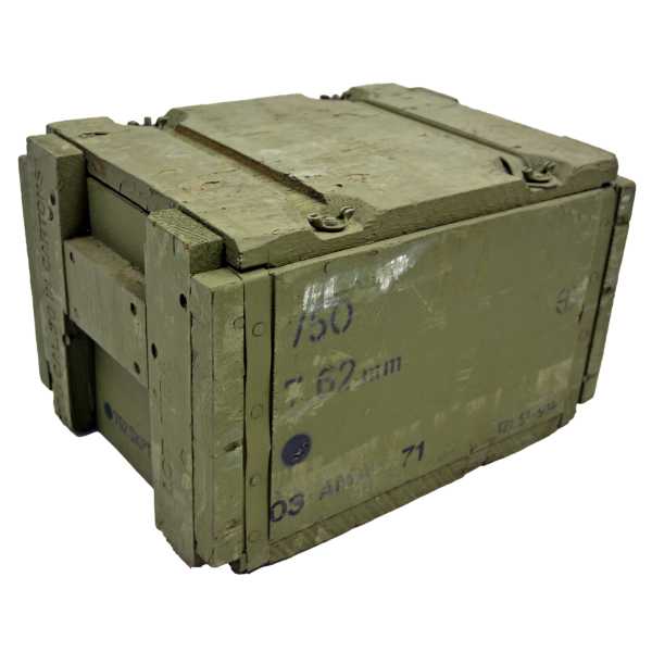 Holzkiste, (DK) "03 AMA 71" oliv gebraucht