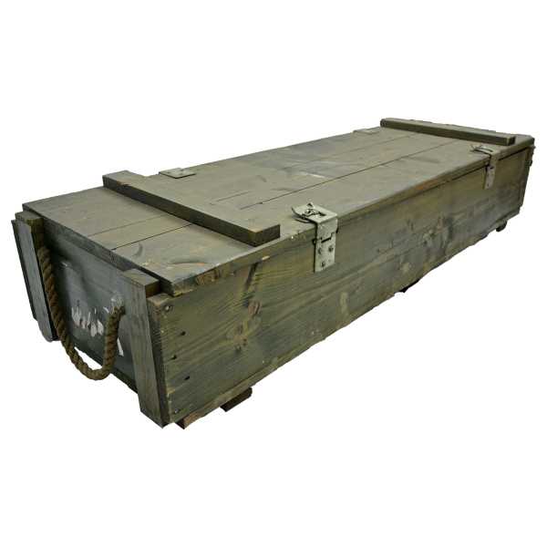 Holzkiste DK 105mm APFSDS-T CN M68 oliv gebraucht