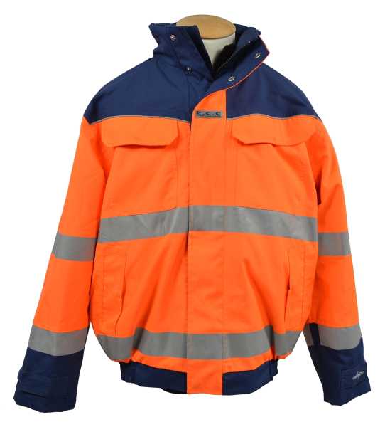 Wetter-/Kälteschutzjacke, Bw orange/blau gebraucht