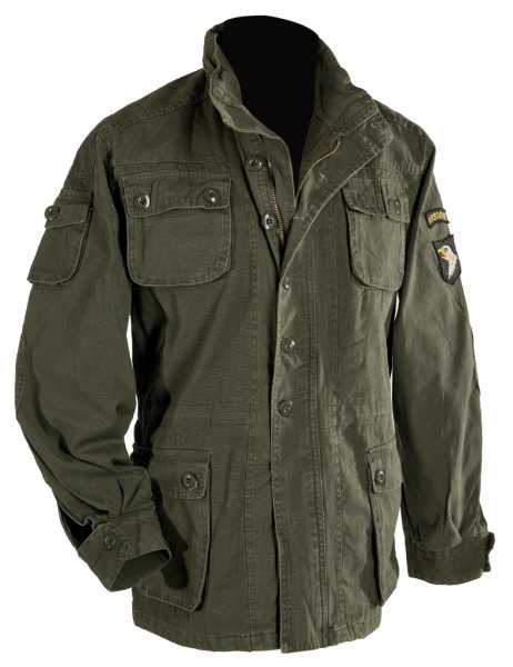 Feldjacke, Airborne m. Abz. oliv (s-w)