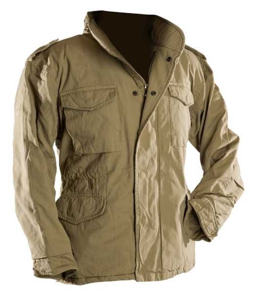 Feldjacke, US M65 Vintage sand (s-w) neu