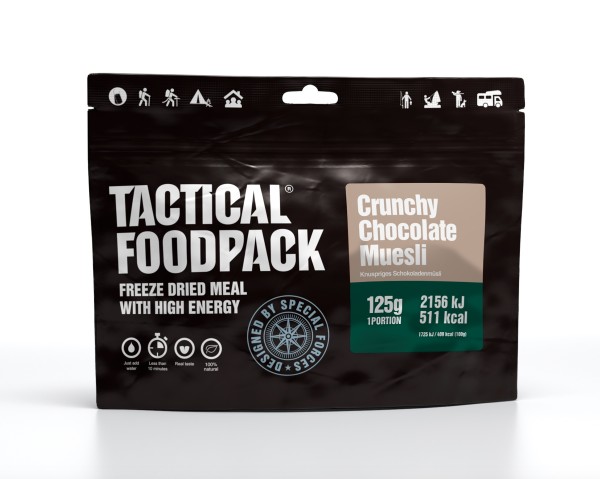 Tactical Foodpack, Crunchy Chocolate Muesli, 125 g