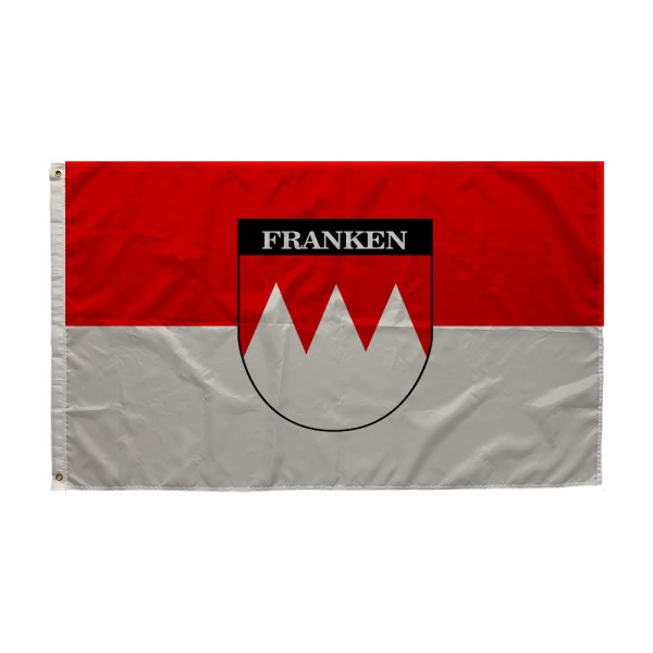 Flagge, Franken mit Wappen + Schriftzug neu (90 x 150 cm)