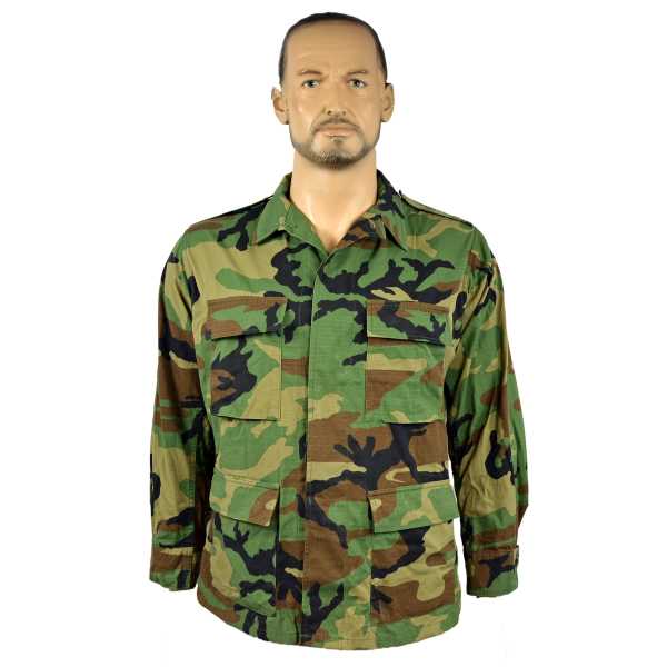 Feldjacke orig. US Woodland gebraucht/rep.