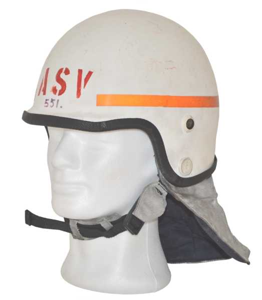 Feuerwehrhelm, (DK) weiß gebraucht