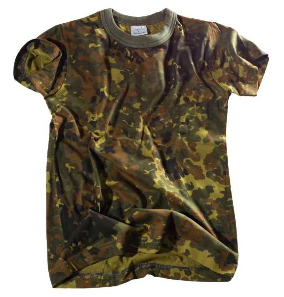 T-Shirt, Kinder flecktarn neu