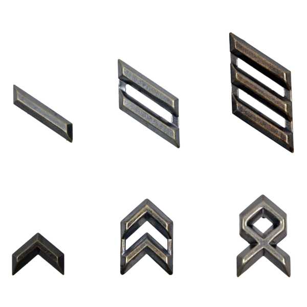 Rangabzeichen, BW Metall gebraucht