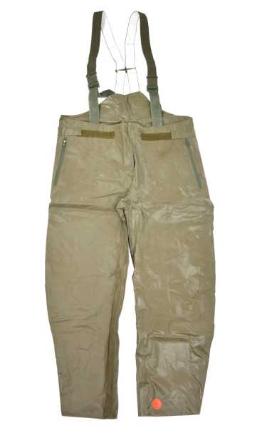 Regenhose, BW Gummi (antistatisch) oliv gebr.