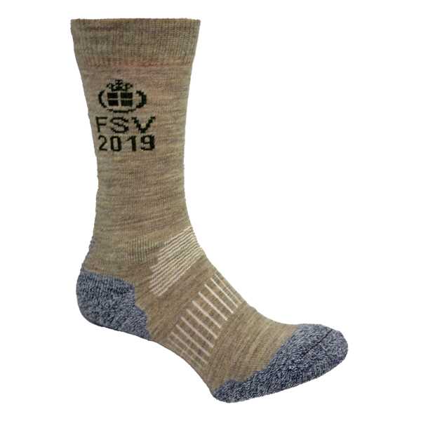 Socken, (DK) "WoolShield" sand
