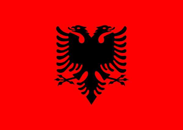 Flagge, Albanien neu (90 x 150 cm)