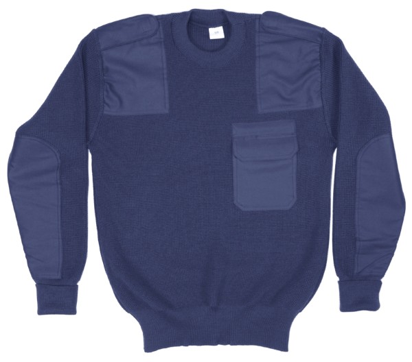 Pullover, Bw Imit. marine-blau