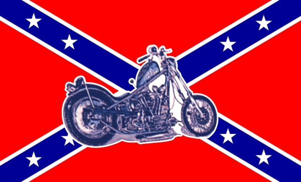 Flagge, Südstaaten m. Bike neu (90 x 150 cm)