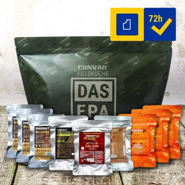 CONVAR™ Feldküche 72 Stunden Notverpflegungs-Fluchtpaket