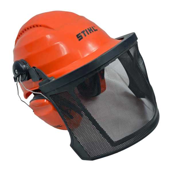 Schutzhelm, BW STIHL "ROCKMAN" orange gebr.