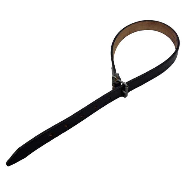 Trageriemen, NVA schwarz 60 cm Leder neuwertig