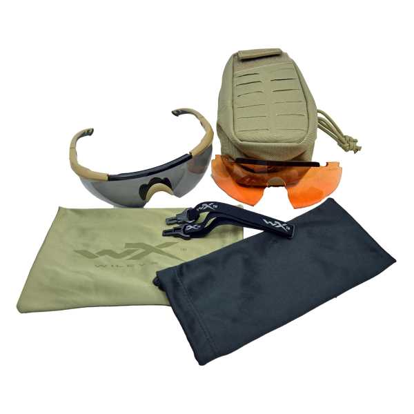 Schutzbrillen-Set DK Wiley X® grau/orange