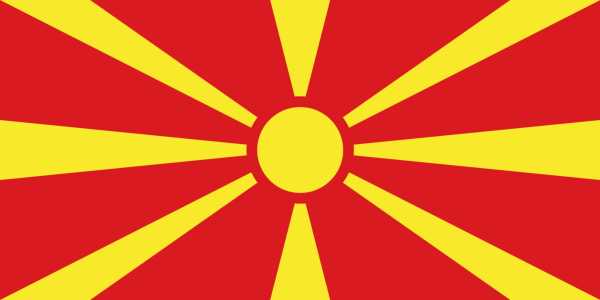 Flagge, Nordmazedonien neu (90 x 150 cm)