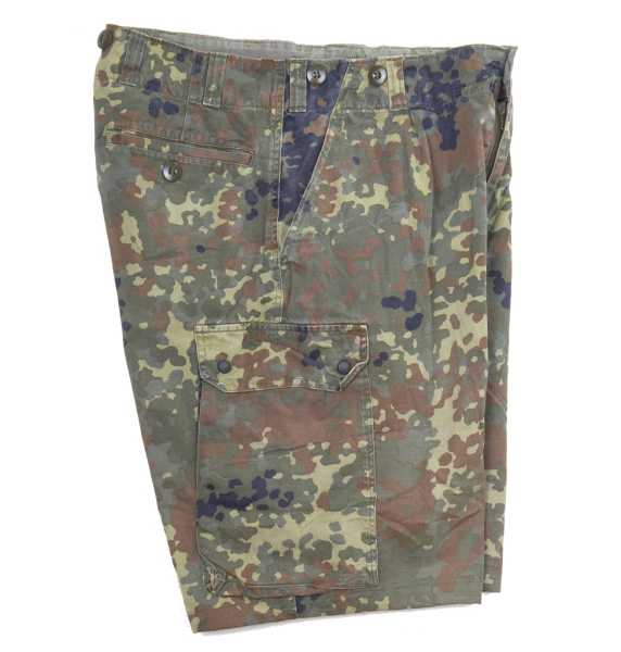 Bermuda-Feldhose, BW flecktarn gebr./rep.