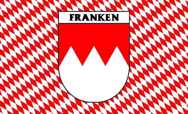 Flagge, Franken mit Wappen R+S neu (90 x 150 cm)