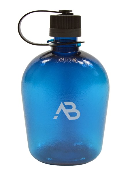 Flasche, US GEN. II blau-transparent 1000 ml