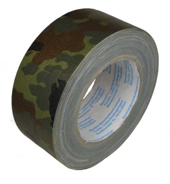 Gewebeband, BW flecktarn neu (50 mm x 25 m)