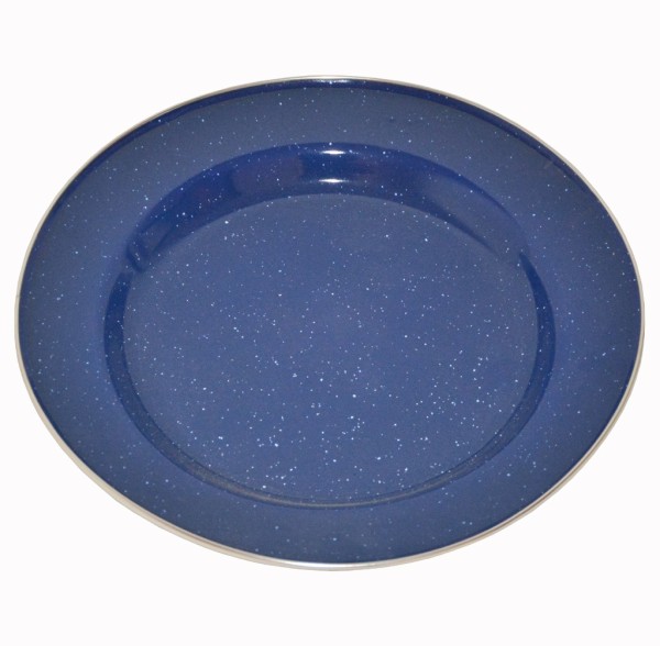 Teller, Emaille blau neu (D = 25 cm)