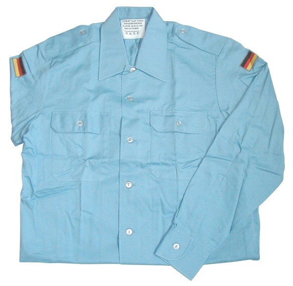 Bordhemd, Bw (M) blau gebraucht/rep.