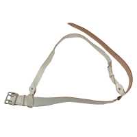 Lederkoppel, NVA weiß m. Riemen gebraucht Lederkoppel, NVA weiß m. Riemen gebraucht