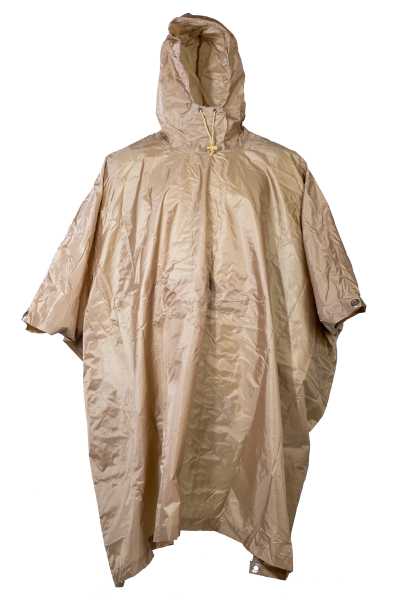 Regenponcho, US Ripstop coyote neu