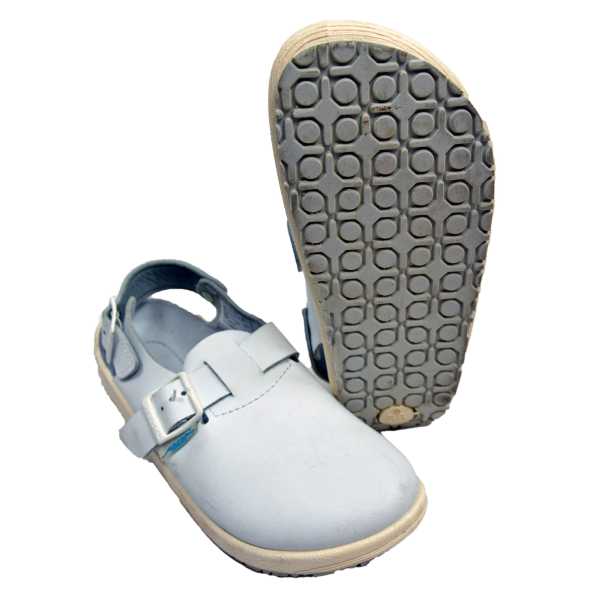 Clogs, BW Abeba® "rubber" weiß gebr.